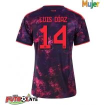 Camiseta Bayern Munich Luis Diaz #14 Tercera Equipación para mujer 2026-27 manga corta